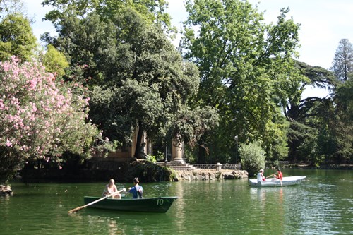 Villa Borghese park en gallerij