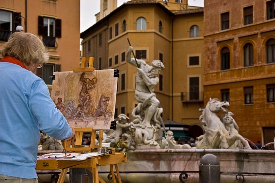 Schilder Piazza Navona